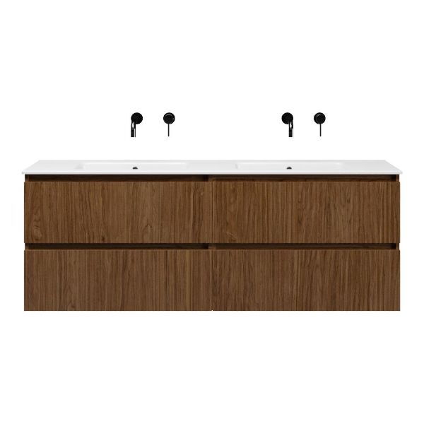 Silvan badmeubel 160 cm warm noten
