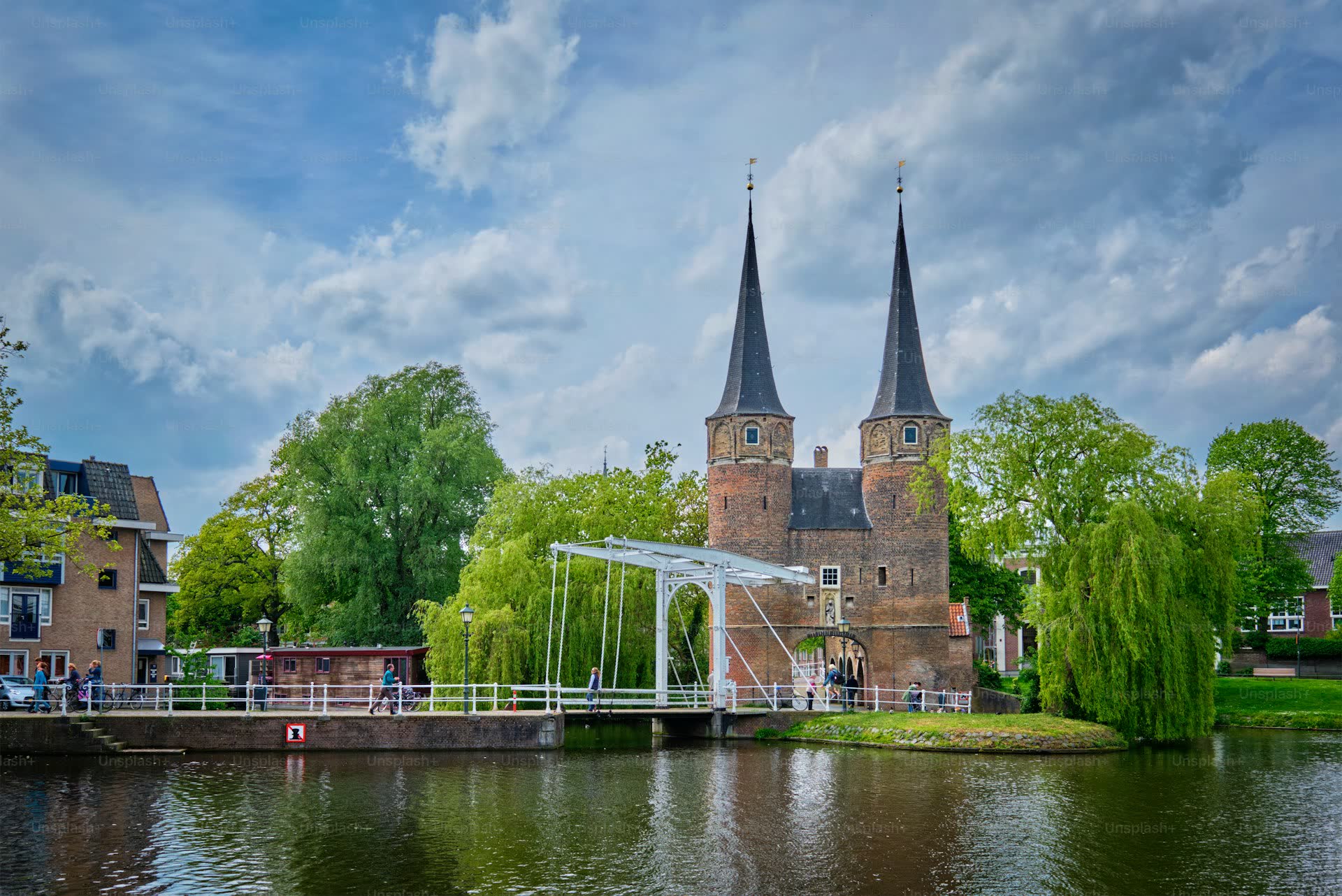 Stadsgezicht van Delft